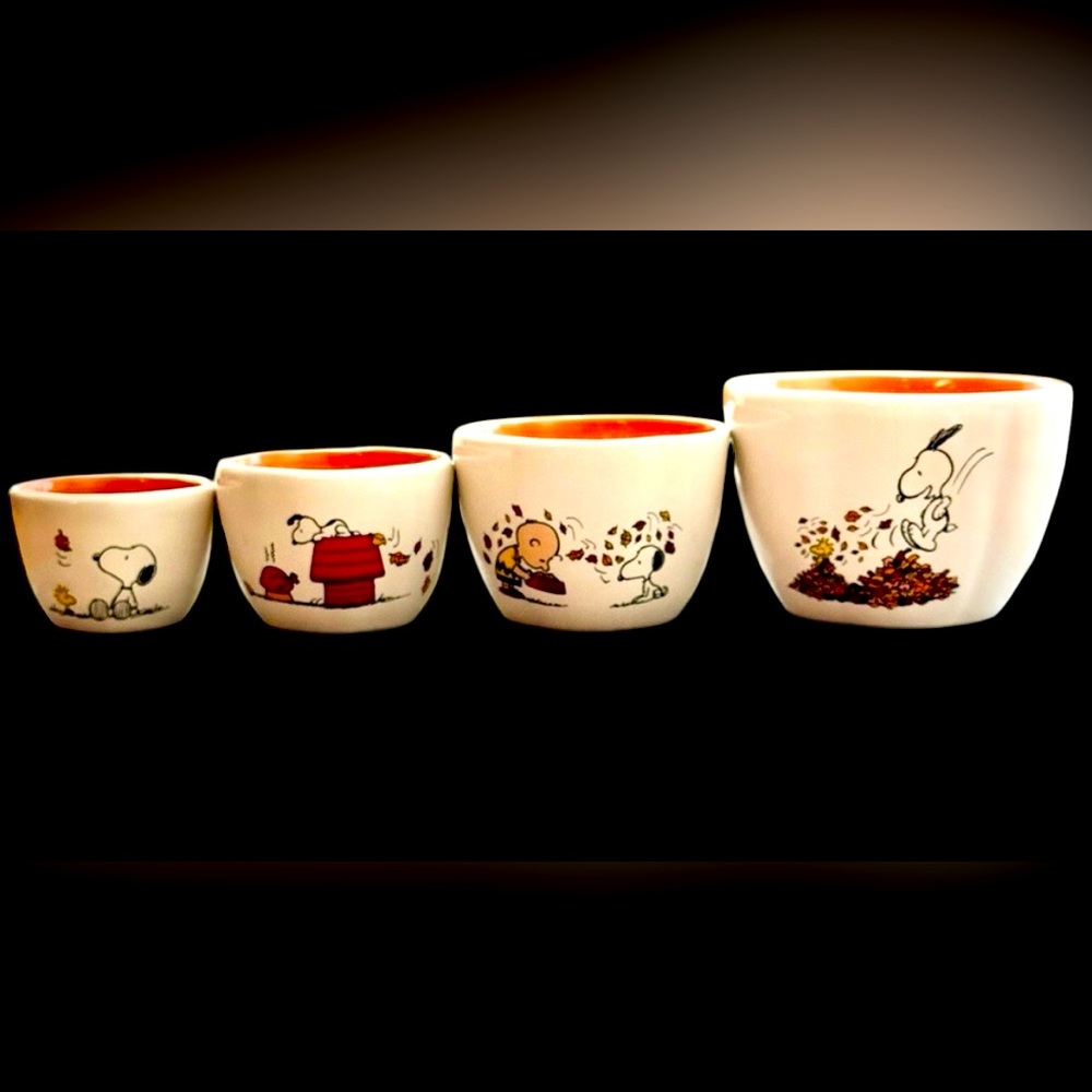 Rae Dunn Peanuts Snoopy Charlie
Brown Fall Leaves Measuring Cups 4
Designs
